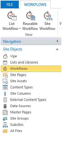 Click on Workflows